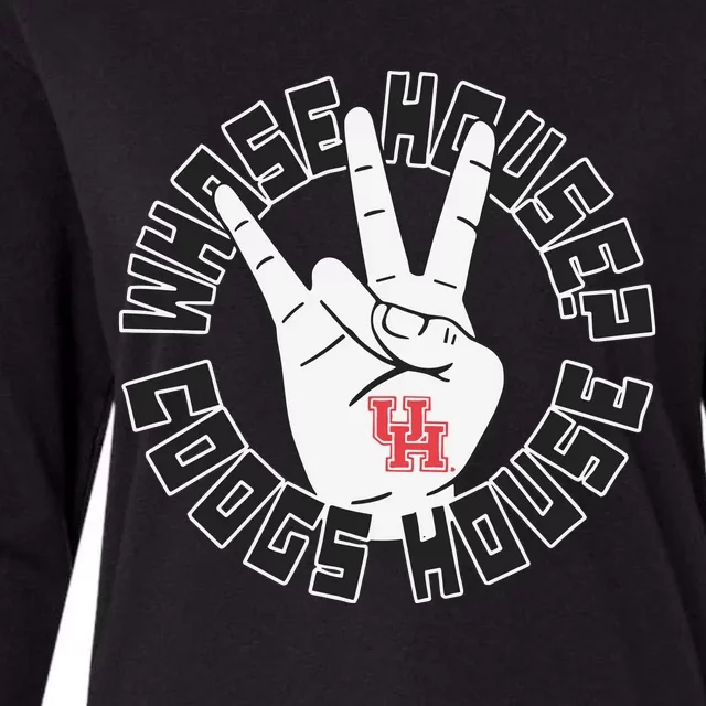 Whose House Coogs House Womens Cotton Relaxed Long Sleeve T-Shirt