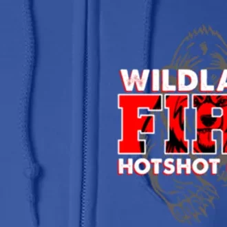 Wildland Hotshot Crew Fire Rescue Departt Fire Uniform Gift Full Zip Hoodie