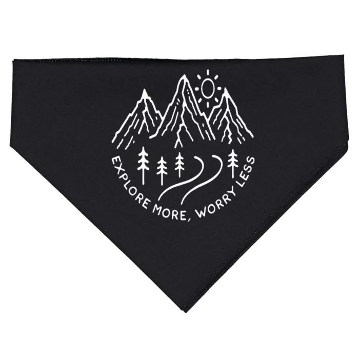 Wildlife Hiking Camping Mountain Travel Adventure Road Trip USA-Made Doggie Bandana