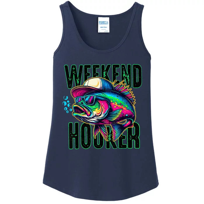 Weekend Hooker Colorful Fishing Ladies Essential Tank