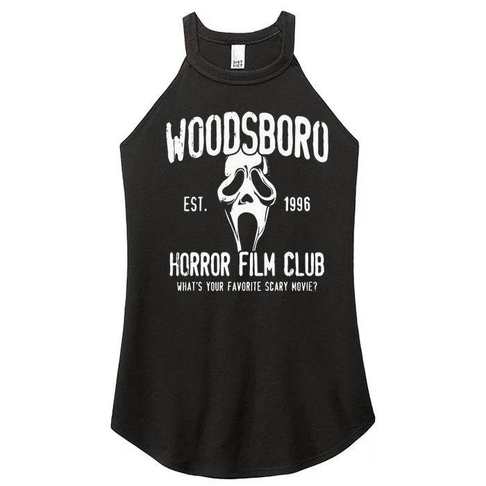 Woodsboro Horror Club Halloween Scream GHost Scary Women’s Perfect Tri Rocker Tank