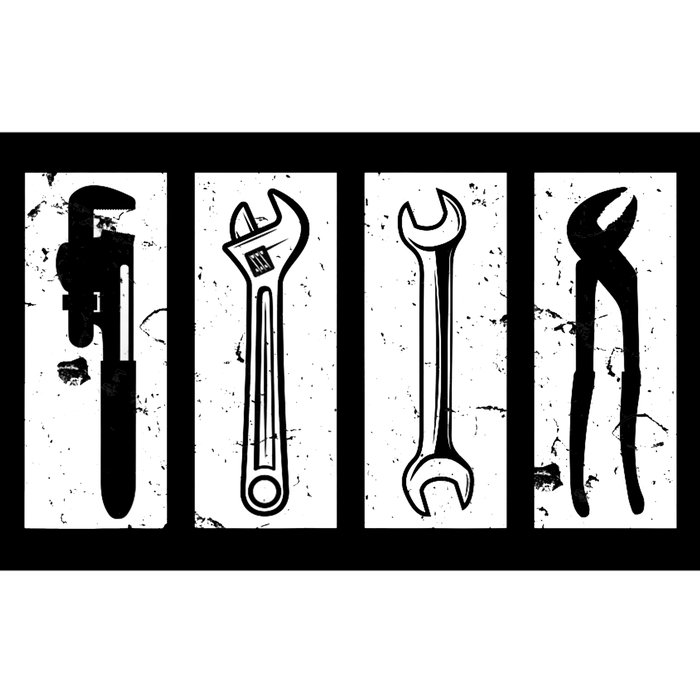 Wrench Heating Construction Plumber Plant Mechanic Bumper Sticker