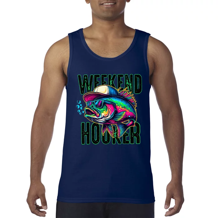 Weekend Hooker Colorful Fishing Tank Top