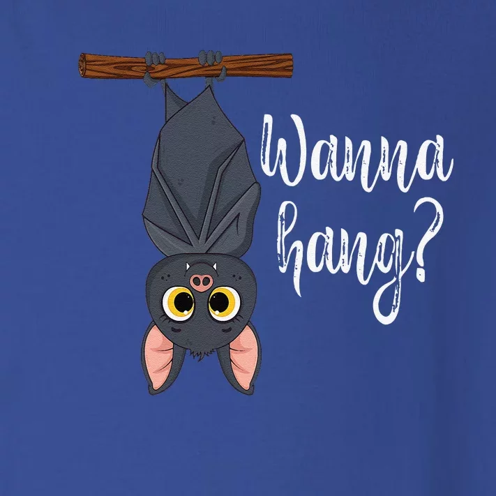 Wanna Hang Cute Funny Pun Bat Lover Halloween Toddler Long Sleeve Shirt