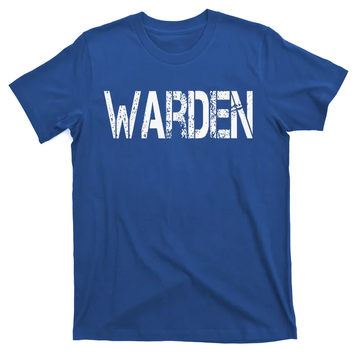 Warden Halloween Costume Game Fish Prison T-Shirt