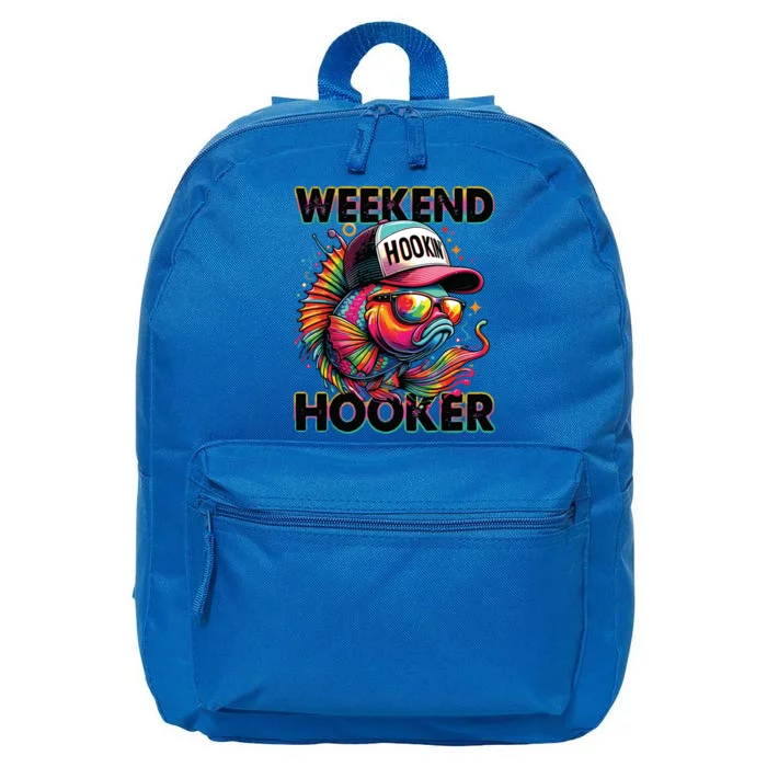 Weekend Hooker Colorful Fishing 16 in Basic Backpack