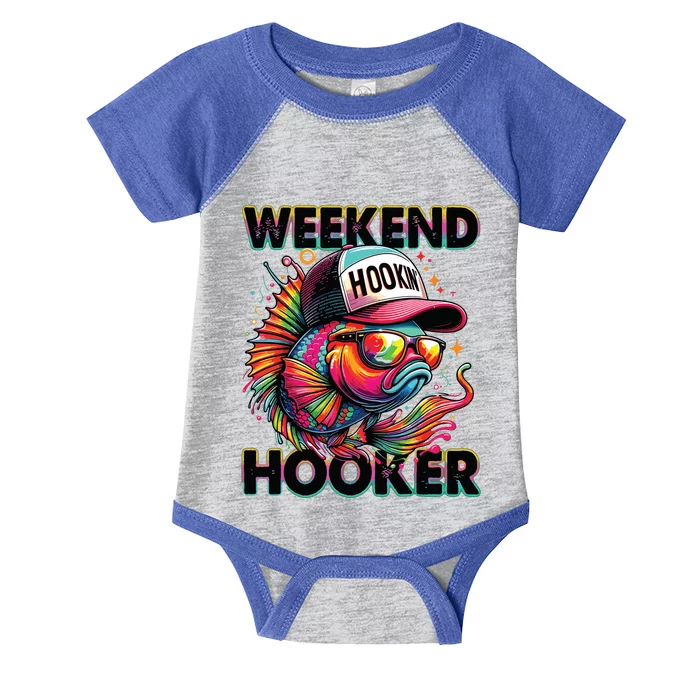 Weekend Hooker Colorful Fishing Infant Baby Jersey Bodysuit