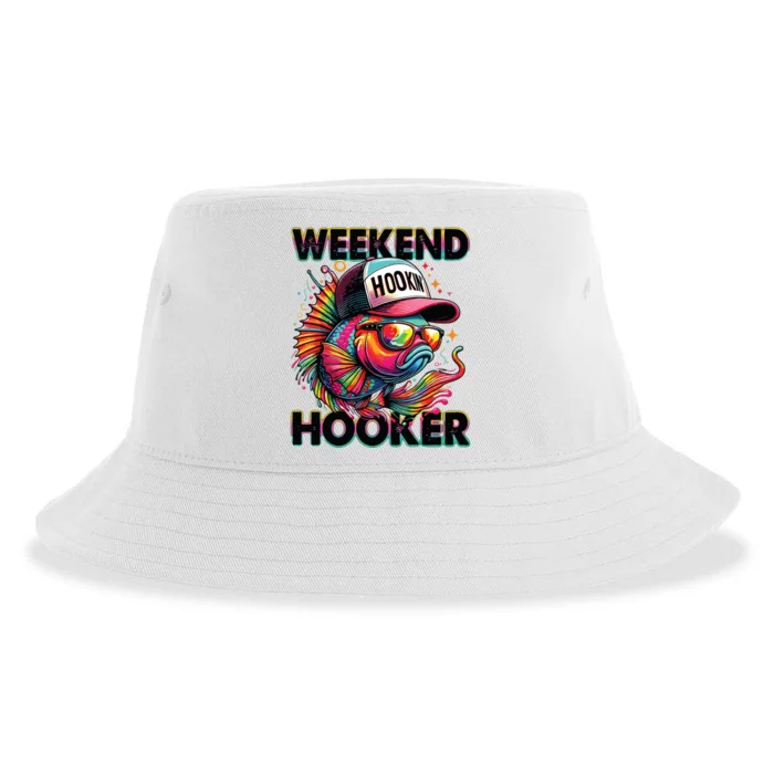 Weekend Hooker Colorful Fishing Sustainable Bucket Hat