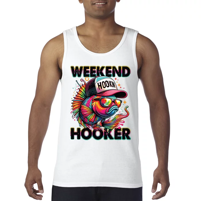 Weekend Hooker Colorful Fishing Tank Top