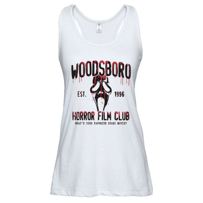 Woodsboro Horror Club Film Spooky Season Ladies Essential Flowy Tank