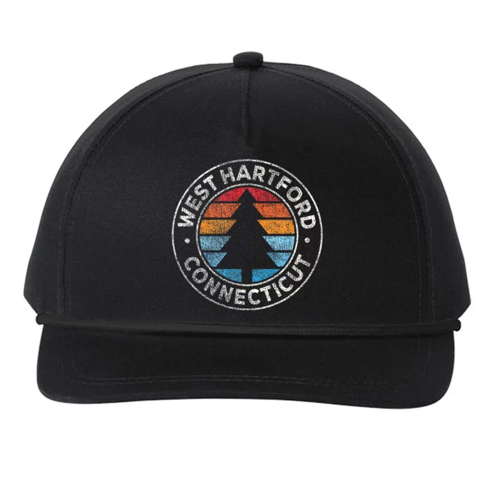 West Hartford Connecticut Ct Vintage Snapback Five-Panel Rope Hat