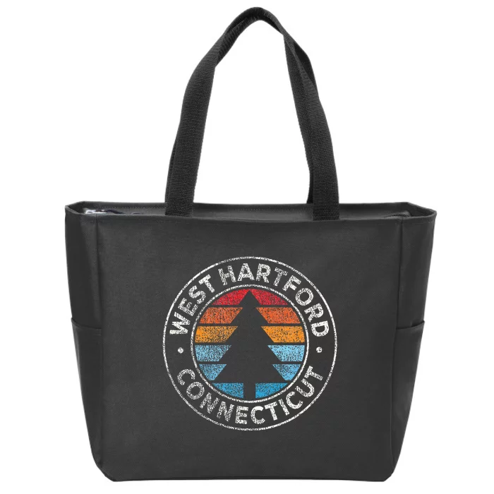 West Hartford Connecticut Ct Vintage Zip Tote Bag