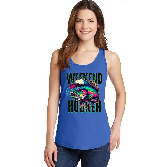 Weekend Hooker Colorful Fishing Ladies Essential Tank