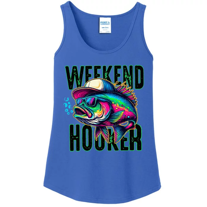 Weekend Hooker Colorful Fishing Ladies Essential Tank