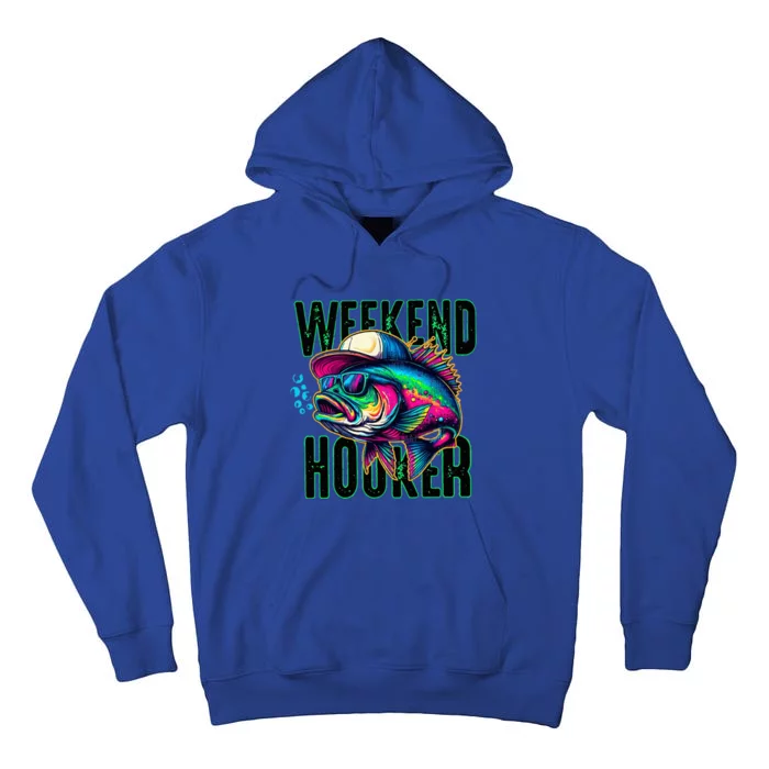 Weekend Hooker Colorful Fishing Tall Hoodie