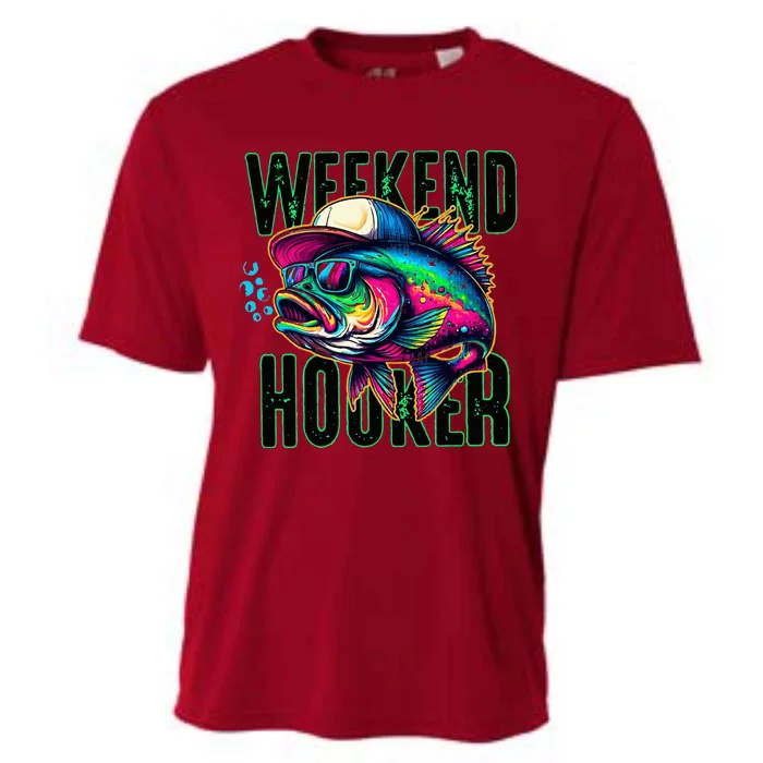 Weekend Hooker Colorful Fishing Cooling Performance Crew T-Shirt