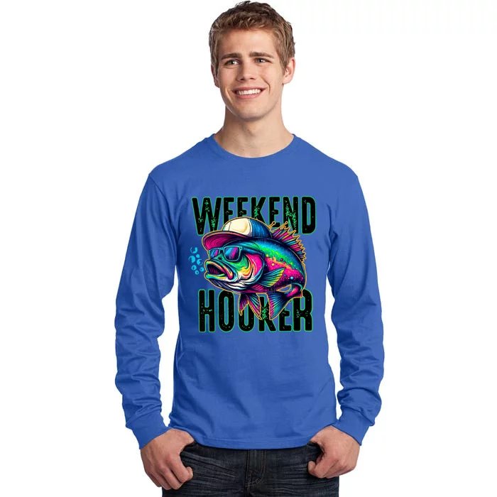 Weekend Hooker Colorful Fishing Tall Long Sleeve T-Shirt