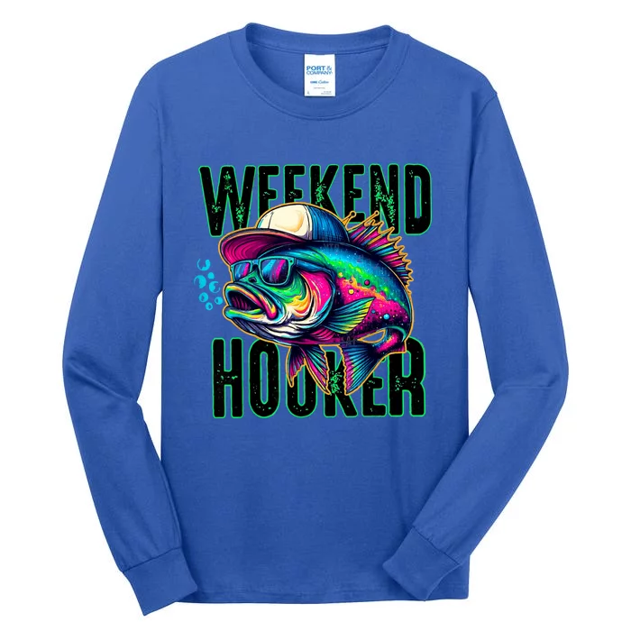 Weekend Hooker Colorful Fishing Tall Long Sleeve T-Shirt