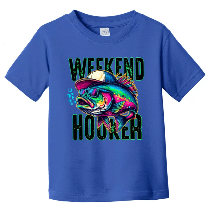 Weekend Hooker Colorful Fishing Toddler T-Shirt