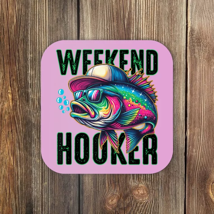 Weekend Hooker Colorful Fishing Coaster