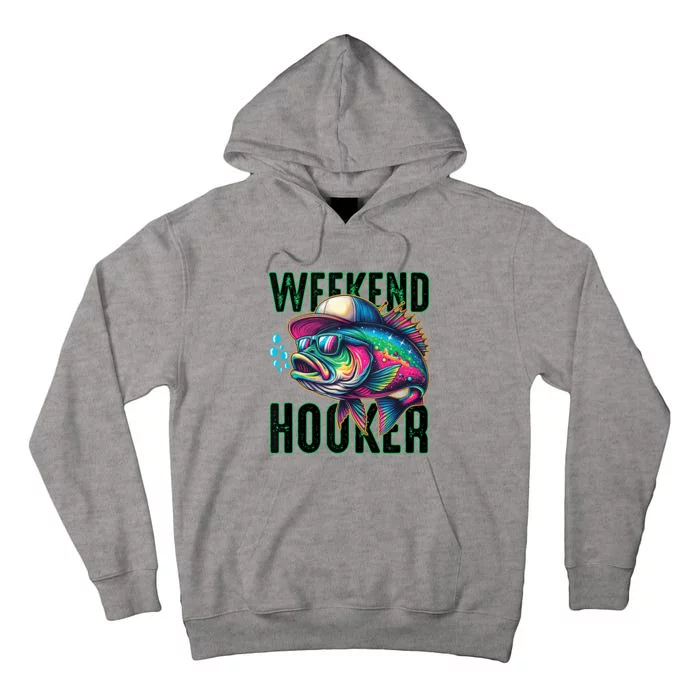 Weekend Hooker Colorful Fishing Tall Hoodie