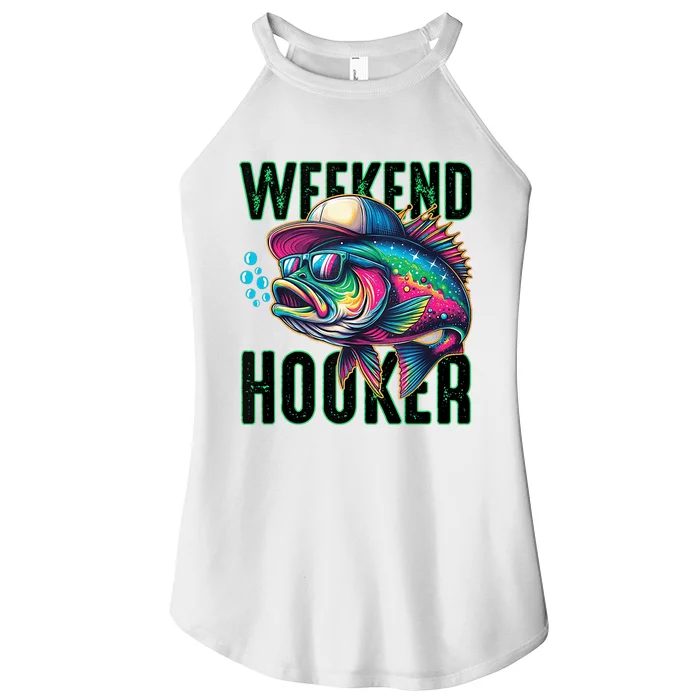 Weekend Hooker Colorful Fishing Women’s Perfect Tri Rocker Tank