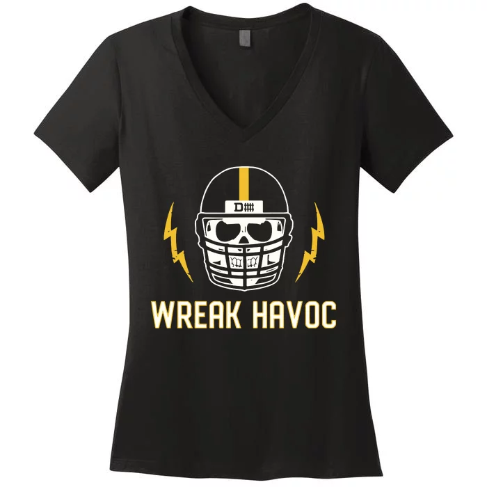 Wreak Havoc Defense Women's V-Neck T-Shirt