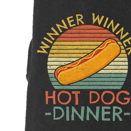 Wiener Hot Dog Design For A Hotdog Eating Contest Winner Doggie 3-End Fleece Hoodie