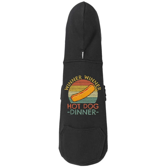 Wiener Hot Dog Design For A Hotdog Eating Contest Winner Doggie 3-End Fleece Hoodie