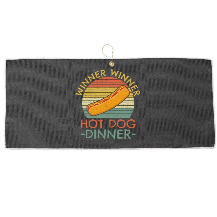 Wiener Hot Dog Design For A Hotdog Eating Contest Winner Large Microfiber Waffle Golf Towel