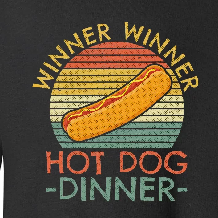 Wiener Hot Dog Design For A Hotdog Eating Contest Winner Toddler Sweatshirt