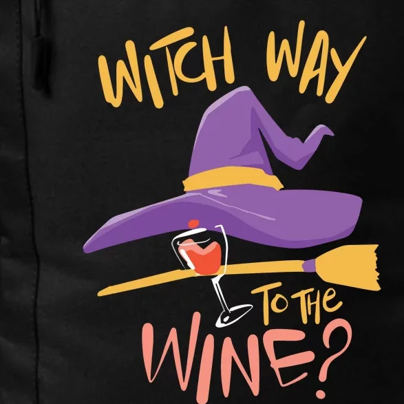 Women Halloween Drinking Witch Way To The Wine Long Sleeve Daily Commute Backpack