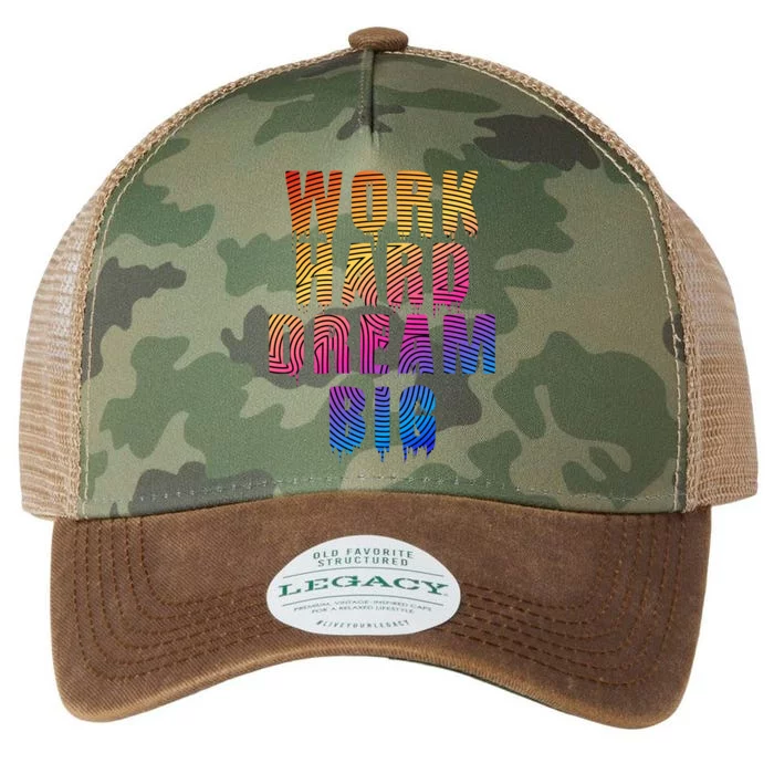 Work Hard Dream Big Legacy Tie Dye Trucker Hat