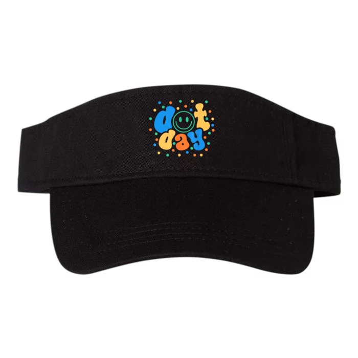 Women Happy Dot Day 2024 Teachers Students Gift Valucap Bio-Washed Visor