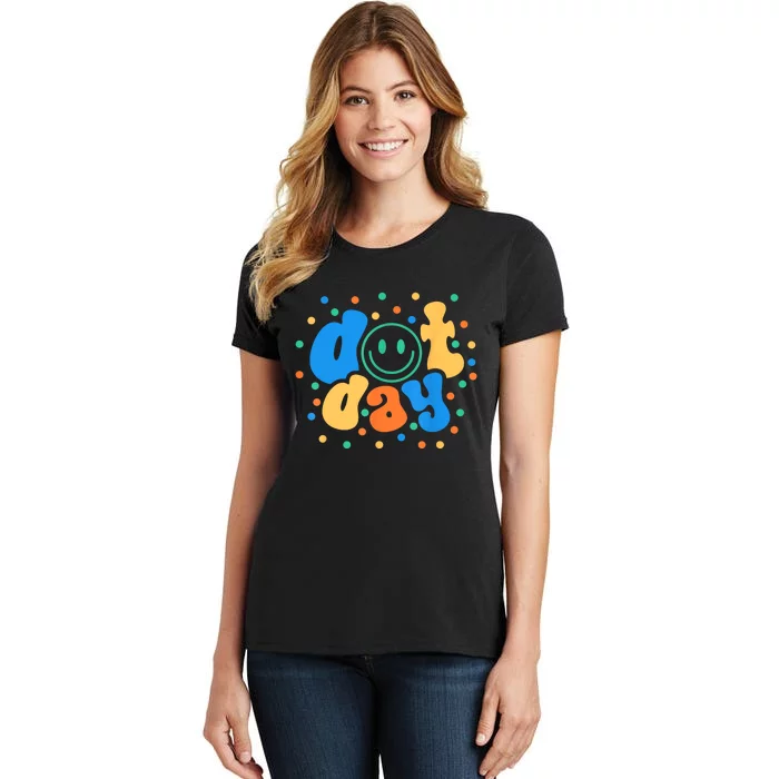 Women Happy Dot Day 2024 Teachers Students Gift Women's T-Shirt