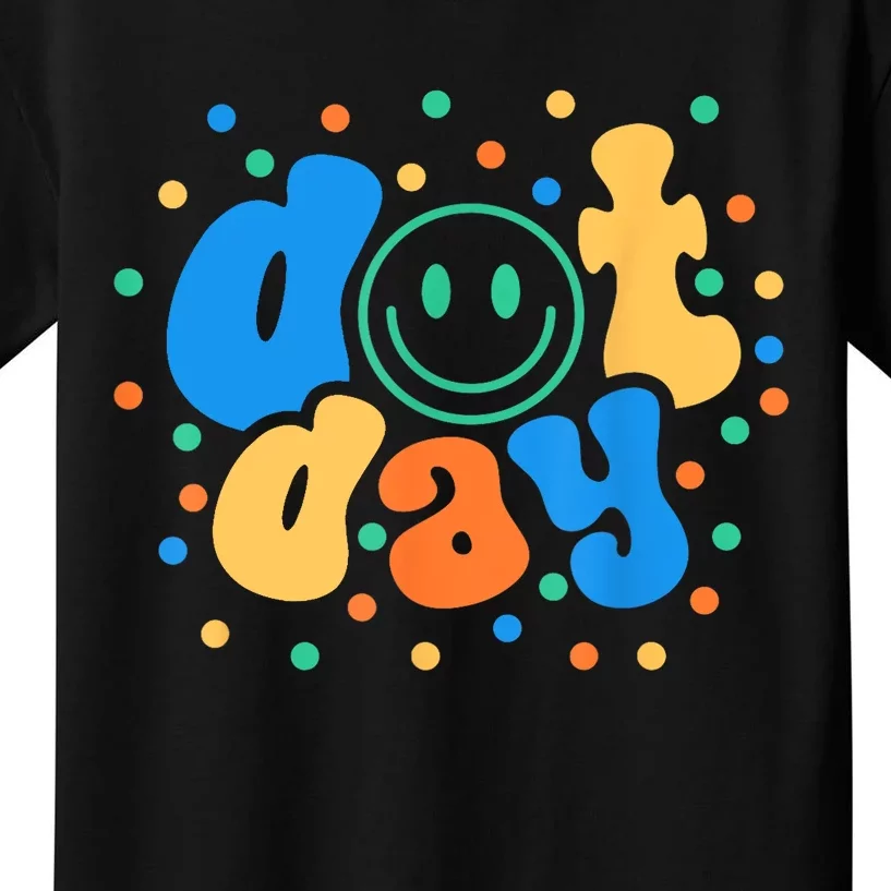 Women Happy Dot Day 2024 Teachers Students Gift Kids T-Shirt