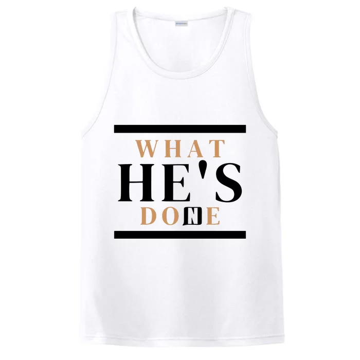 What He's Done Church Performance Tank