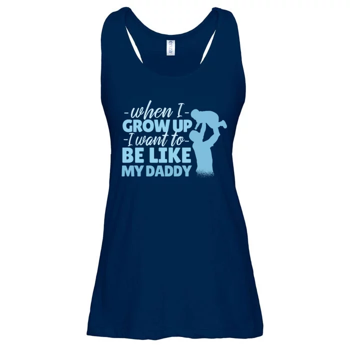 When I Grow Up Be Like Daddy Ladies Essential Flowy Tank