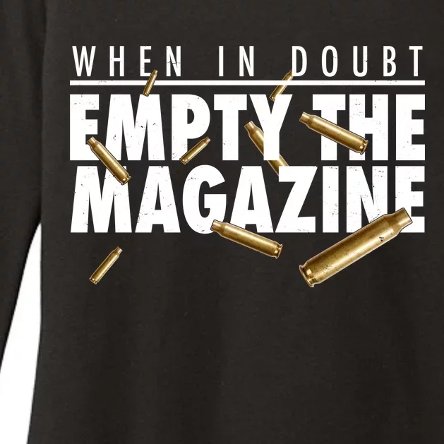 When In Doubt Empty The Magazine Womens CVC Long Sleeve Shirt