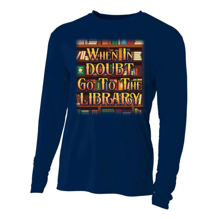 When In Doubt Go To The Library Cooling Performance Long Sleeve Crew