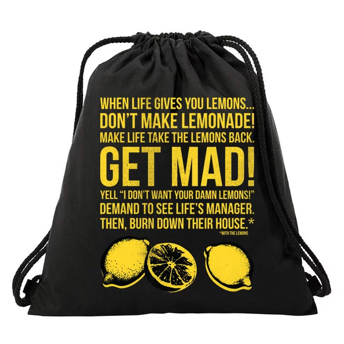 When Life Gives You Lemons Drawstring Bag