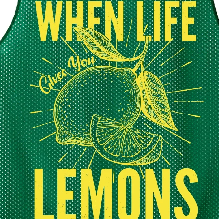 When Life Gives You Lemons Add Vodka and Soda Mesh Reversible Basketball Jersey Tank