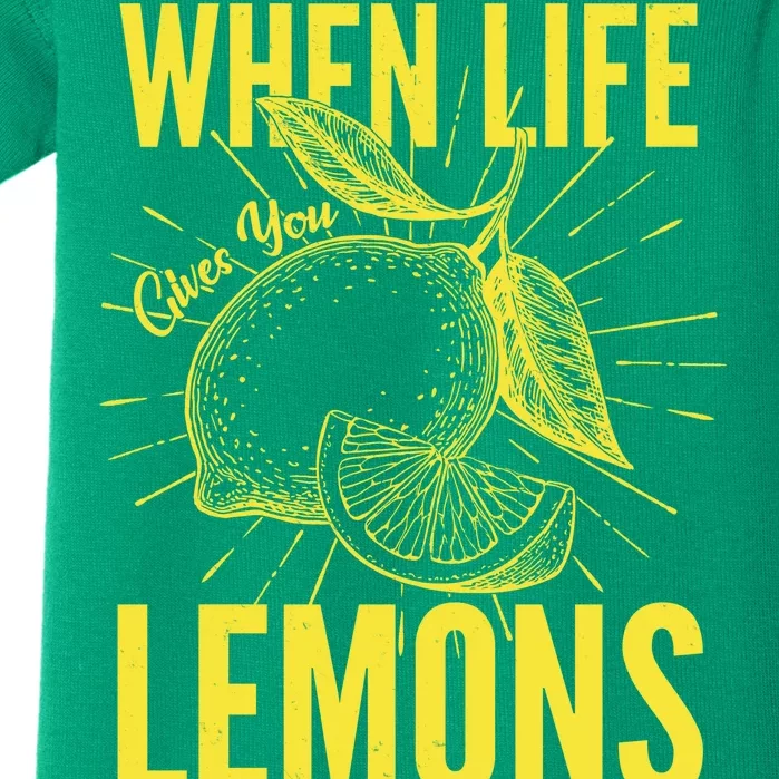 When Life Gives You Lemons Add Vodka and Soda Baby Bodysuit