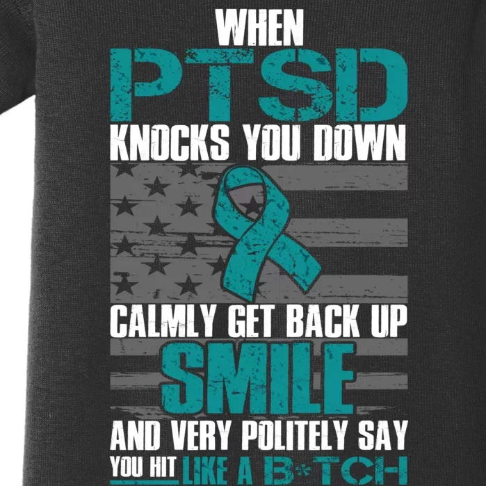 When PTSD Knock You Down Baby Bodysuit