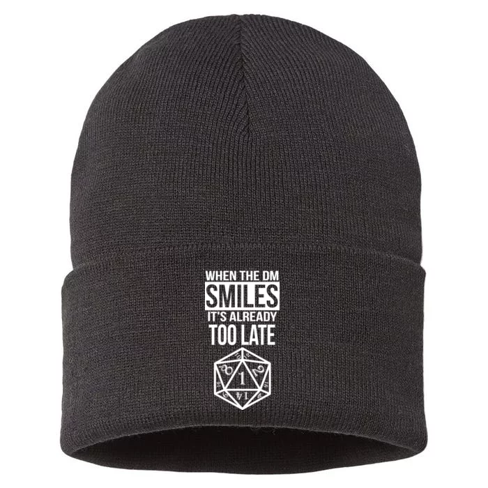 When The DM Smiles It's Already Too Late Sustainable Knit Beanie