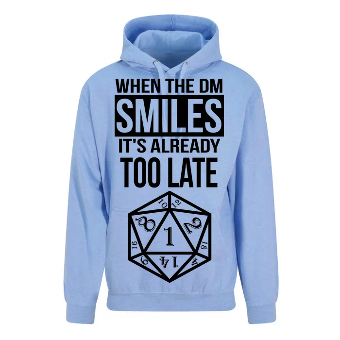 When The DM Smiles It's Already Too Late Unisex Surf Hoodie