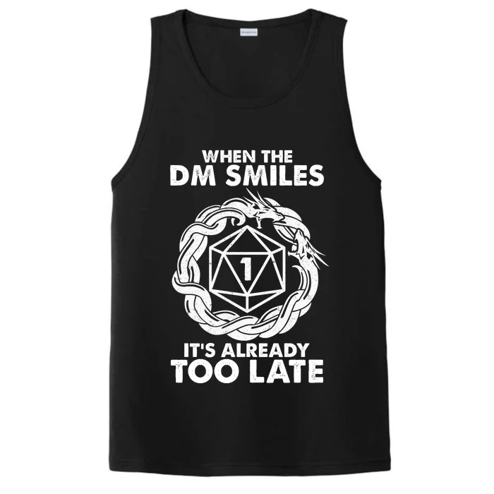 When The DM Smiles It's Already Too Late DND Performance Tank