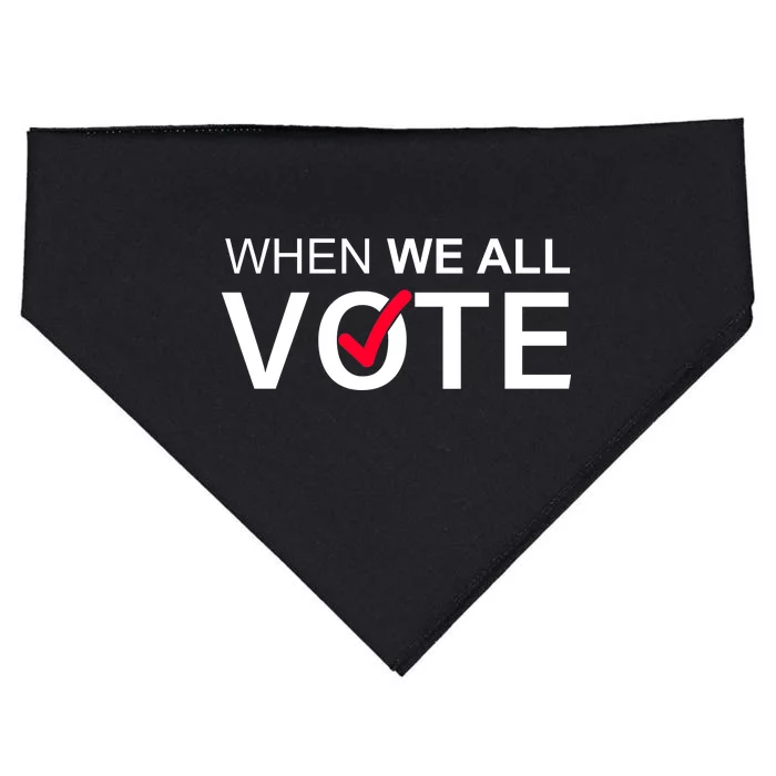 When We All Vote Midterms USA-Made Doggie Bandana