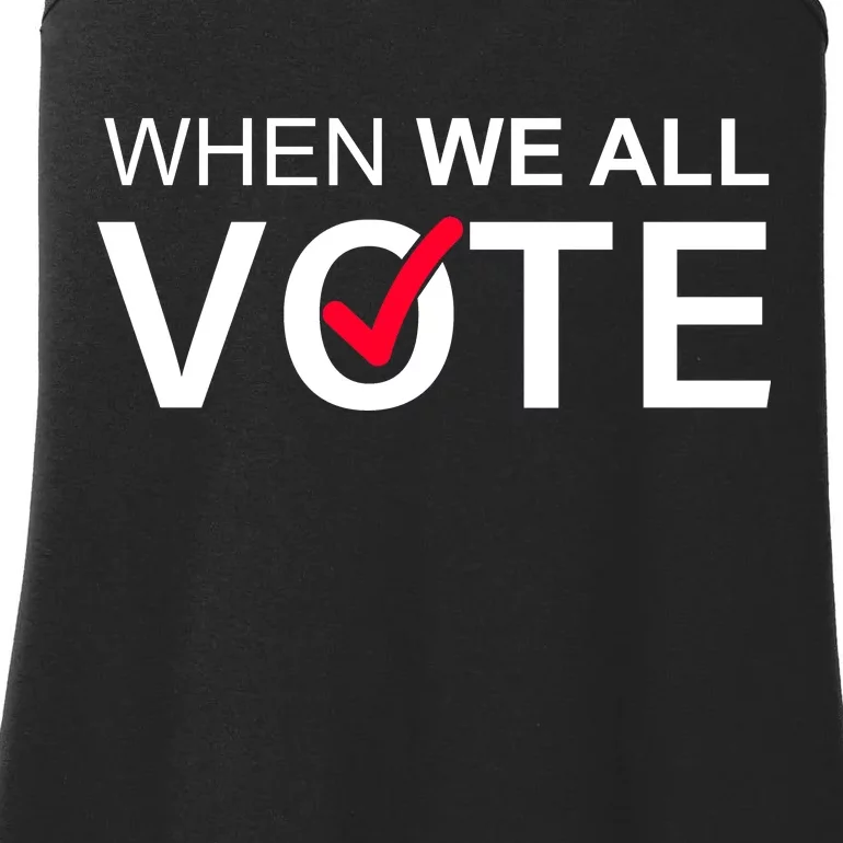 When We All Vote Midterms Ladies Essential Tank