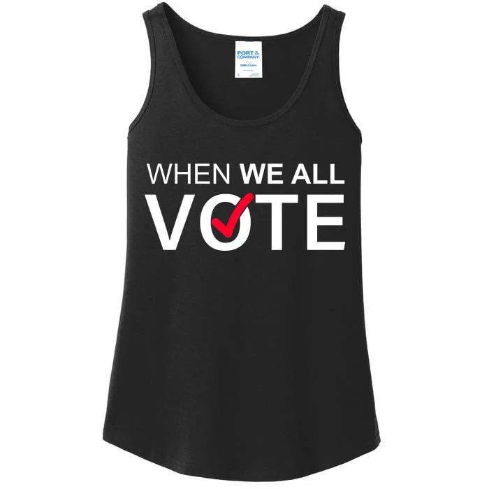 When We All Vote Midterms Ladies Essential Tank